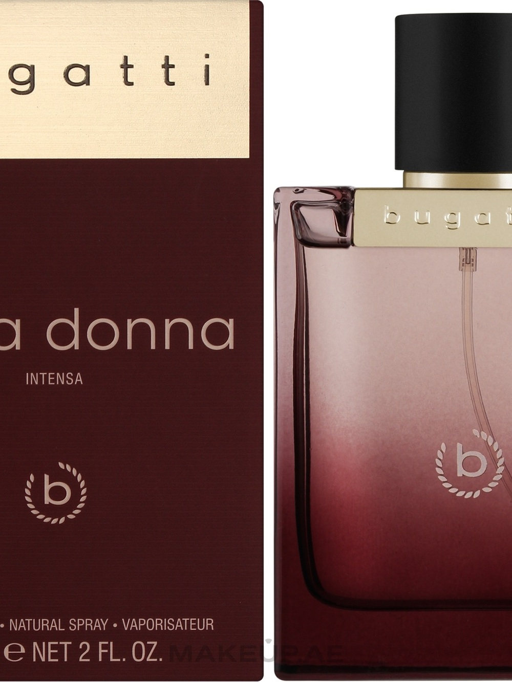 Bugatti Bella Donna Intensa Eau de Parfum - Deep Burgundy/Red Bottle